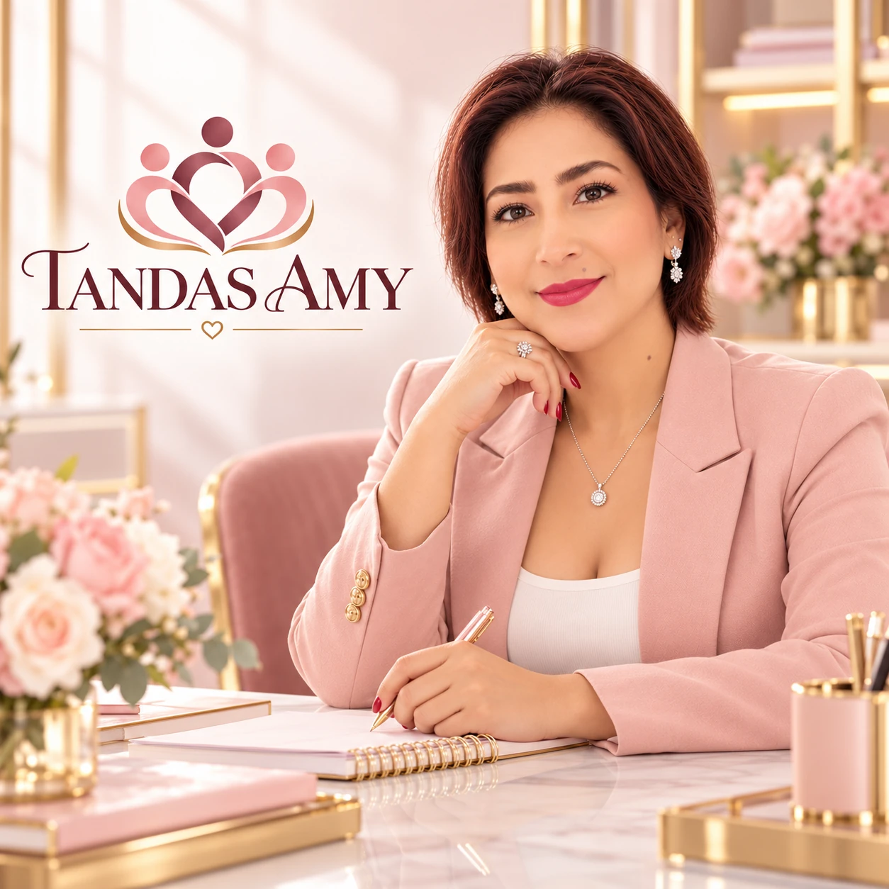 Tandas Amy, retrato y logotipo oficial de comunidad